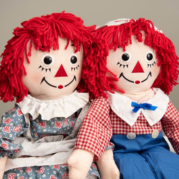 VTG Raggedy Ann & Andy 85th Birthday Anniversary Doll Set CottageCore w /Tags - Picture 2 of 8